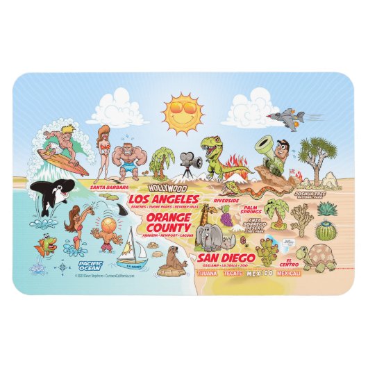 Magnet de Californie du Sud (Horizontal)