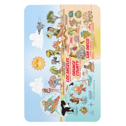 Magnet de Californie du Sud (Vertical)