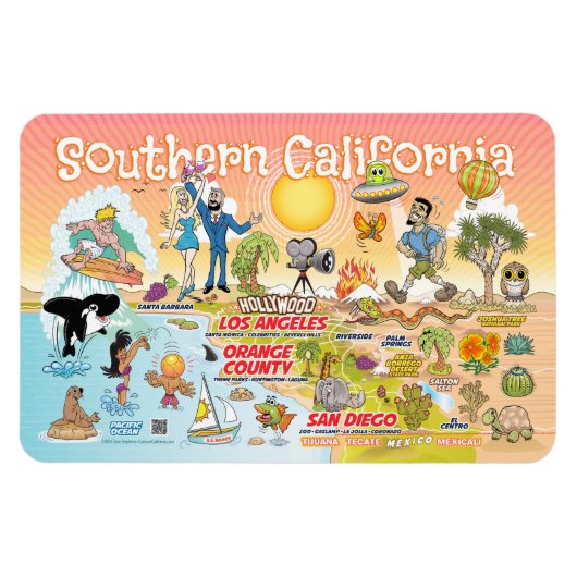Magnet de Californie du Sud (Horizontal)