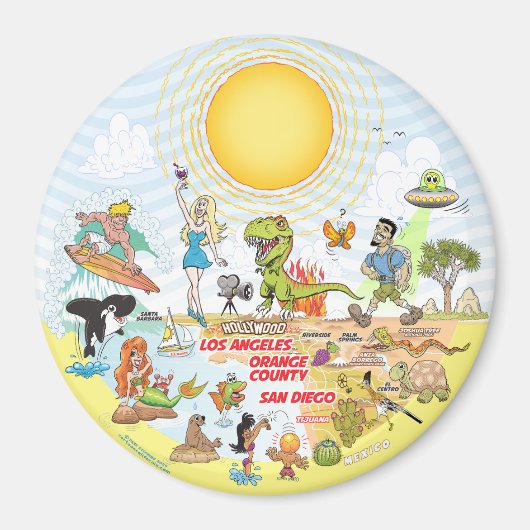 Magnet de Californie du Sud (Devant)
