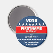 Magnet de campagne personnalisé (Recto/Verso)