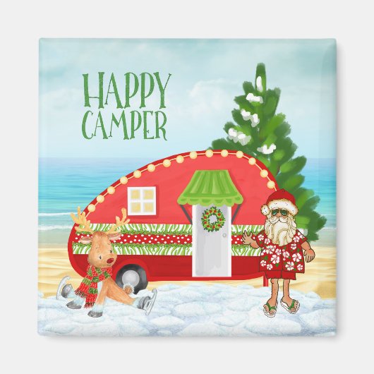Magnet de Camper de Noël (Devant)