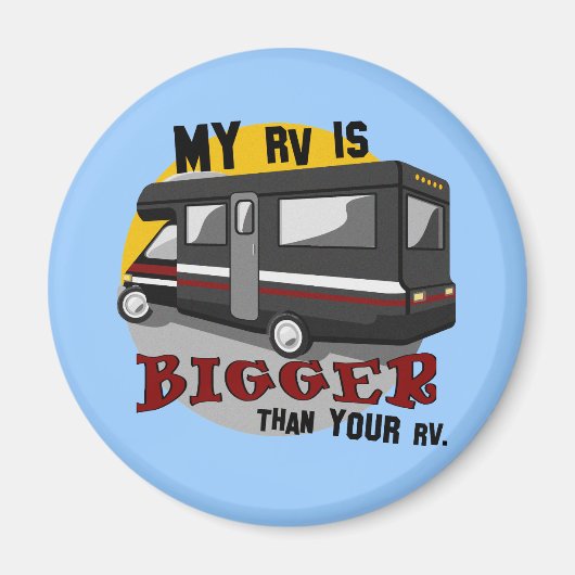 Magnet de camping RV amusant (Devant)