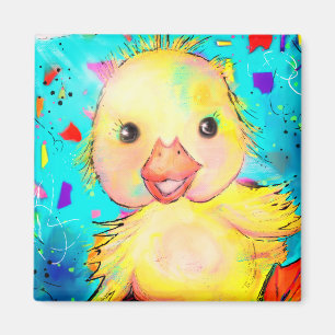 Magnet de canard heureux