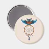 Magnet de capture de la Chouette Abstraite Dream (Recto/Verso)