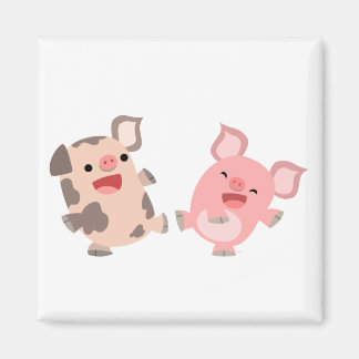 Magnet de caricatures de danse mignonne