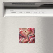 Magnet de Carré d'art Abstrait (In Situ (Lave-vaisselle))