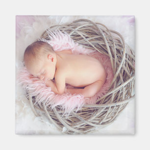 Magnet de Carré photo personnalisé