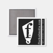 Magnet de Carré publicitaire en série (Recto/Verso)