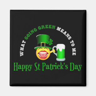 Magnet de Carrés verts pour la Saint Patrick