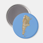 Magnet de carte Argentine (Recto/Verso)