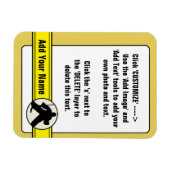 Magnet de carte de commerce de gardien de but de h (Horizontal)