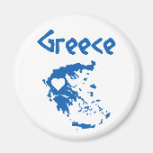 Magnet de carte de la Grèce (Devant)