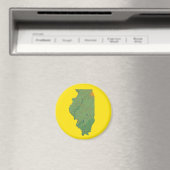 Magnet de carte de l'Illinois (In Situ (Lave-vaisselle))