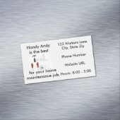 Magnet de carte de visite de bricoleur d'homme (In Situ)