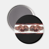 Magnet de Carte de visite de cupcake Brown et noir (Recto/Verso)