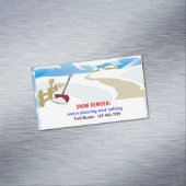 Magnet de carte de visite de déblaiement de neige (In Situ)