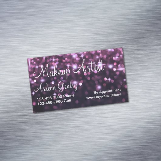 Magnet de carte de visite de maquilleur (In Situ)