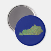 Magnet de carte du Kentucky (Recto/Verso)
