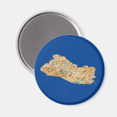 Magnet de carte El Salvador (Recto/Verso)