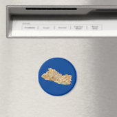 Magnet de carte El Salvador (In Situ (Lave-vaisselle))