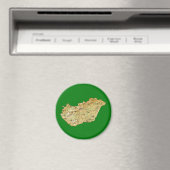 Magnet de carte Hongrie (In Situ (Lave-vaisselle))