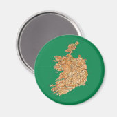 Magnet de carte Irlande (Recto/Verso)