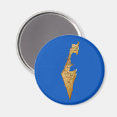Magnet de carte Israël (Recto/Verso)