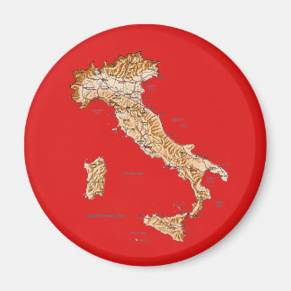 Magnet de carte Italie