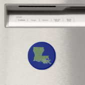 Magnet de carte Louisiane (In Situ (Lave-vaisselle))