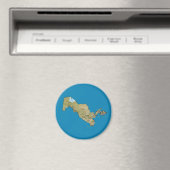 Magnet de carte Ouzbékistan (In Situ (Lave-vaisselle))