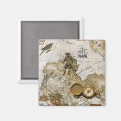 Magnet de carte pirate (Recto/Verso)