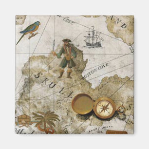 Magnet de carte pirate