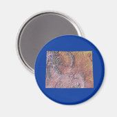 Magnet de carte Wyoming (Recto/Verso)