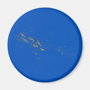 Magnet de cartes des Îles Salomon