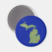 Magnet de cartes du Michigan (Recto/Verso)