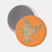 Magnet de cartes Inde (Recto/Verso)