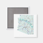 Magnet de cartes inter-états de l'Arizona (Recto/Verso)