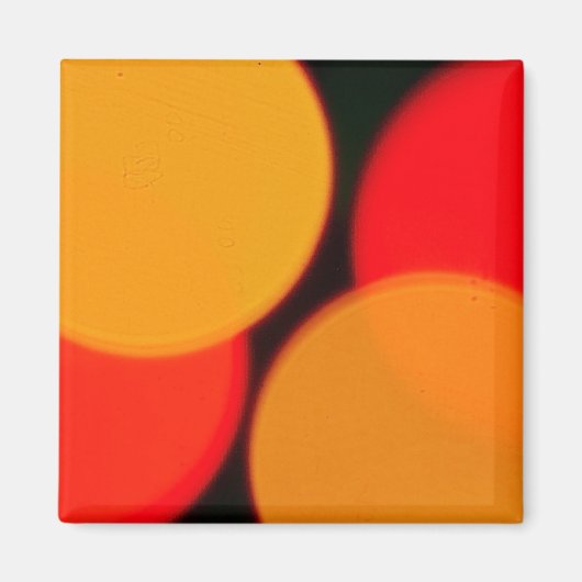 Magnet de cercles funky (Devant)