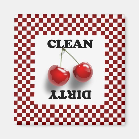 Magnet de cerises en carton (Devant)