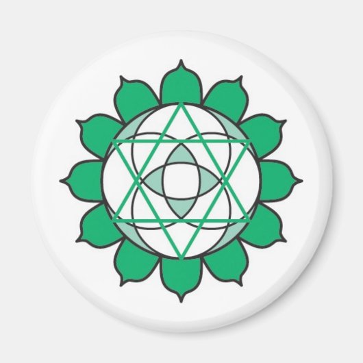 Magnet de Chakra cardiaque (Devant)