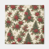 Magnet de charme de Noël à feuillage persistant (Devant)