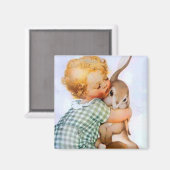 Magnet de charrette de Pâques Bunny (Recto/Verso)