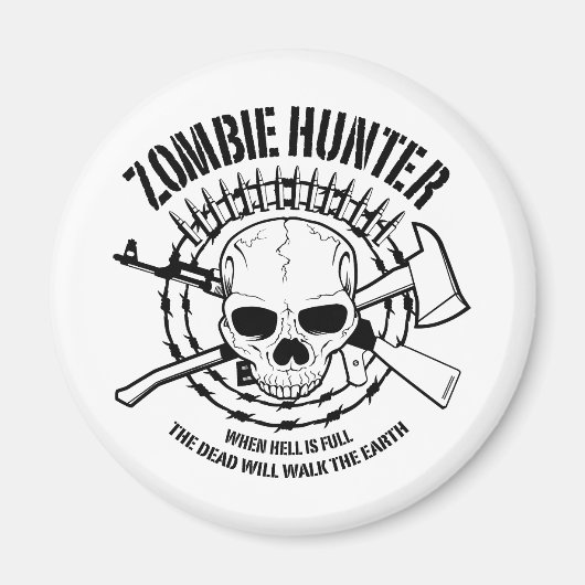 Magnet de chasseur de zombie (Devant)