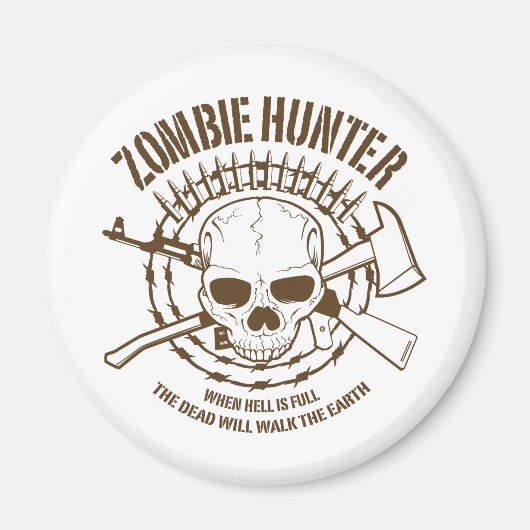 Magnet de chasseur de zombie (Devant)