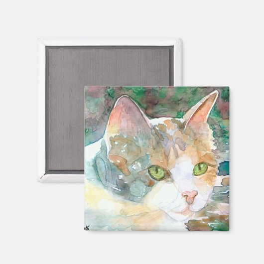 Magnet de chat Calico (Recto/Verso)