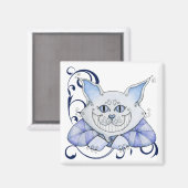 Magnet de chat Cheshire (Recto/Verso)