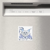 Magnet de chat Cheshire (In Situ (Lave-vaisselle))