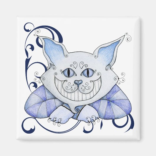 Magnet de chat Cheshire (Devant)