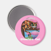 Magnet de chat Cheshire (Recto/Verso)
